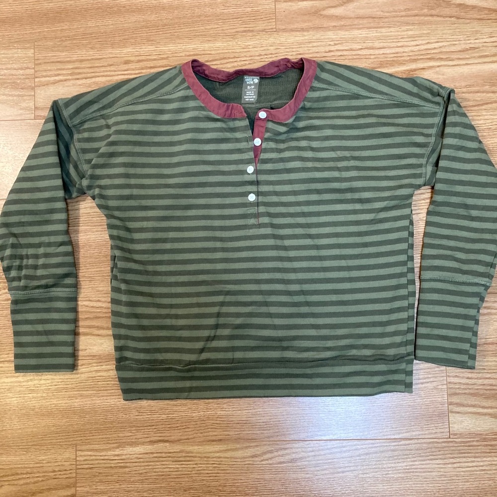 Mountain hardware striped cotton shirt